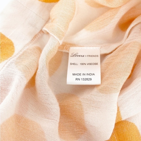 NWT Lovers + Friends Polka Dot Wrap Skirt in Golden Yellow XXS - Picture 9 of 12